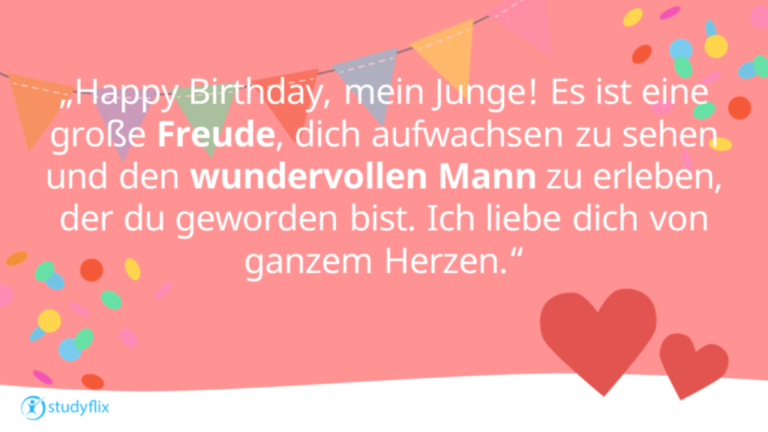 worte einer mutter an ihren sohn zum geburtstag