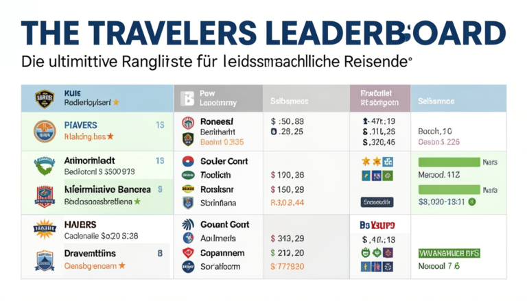 the travelers leaderboard